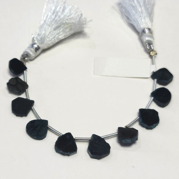 Royal Moonstone Smooth Slice 4 inch Bead Strand 6.5X8.5-8X9.5mm & 11 Cts Natural Semi Precious Gemstone Birthstone Women Jewelry Making DIY