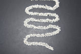 pearl semi-precious gemstone beads 24k gold plated over silver rosary chain for a necklace, earrings, anklet, and bracelet making.