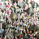 multi tourmaline & labradorite box birthstone month October, zodiac sign Libra.