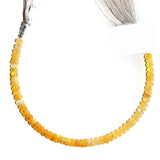 Ethiopian Opal Yellow natural semi precious gemstone bead strands, rondelle shaped bead strand, faceted bead size 5mm handmade gemstone bead strand 35 Carat, women jewelry making necklaces, earrings, and bracelets bead strands.