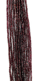 Garnet High Quality Rondelle Gemstone Beads