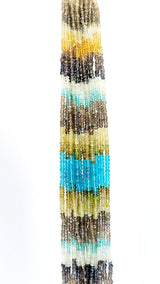 Multi Garnet Bead Strand - Sizes 2mm to 7mm