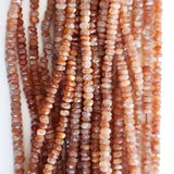 Sunstone Bead Strand - Sizes 2mm to 7mm