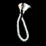Pearl Chalcedony Smooth Wheel 8 inch Bead Strand Natural Semi Precious Gemstone Birthstone DIY Women Jewelry Making Necklace Earrings Craft
