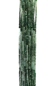 Emerald Shaded Bead Strand - Sizes 2mm to 7mm