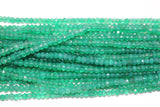High-Quality Faceted Green Onyx Beads