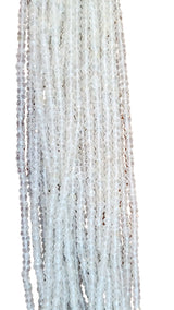 White Topaz Bead Strand - Sizes 2mm to 7mm