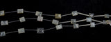 White Moonstone Faceted Rectangle 8 inch Bead Strand Natural Semi Precious Gemstone Birthstone DIY Women Jewelry Making Necklace Earrings