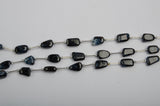 Pietersite Smooth Tumble 8 inch Bead Strand Natural Semi Precious Gemstone Birthstone DIY Women Jewelry Making Necklace Earrings Craft