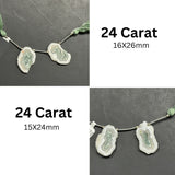 Peacock Quartz Slice Beads, Natural Gemstone Jewelry Making