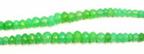 Chrysoprase Faceted Rondelle 8 inch Bead Strand Natural Semi Precious Gemstone Birthstone DIY Women Jewelry Making Necklace Earrings Craft