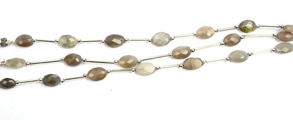 Gray Moonstone Oval Strand