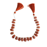Sunstone Pear Beads