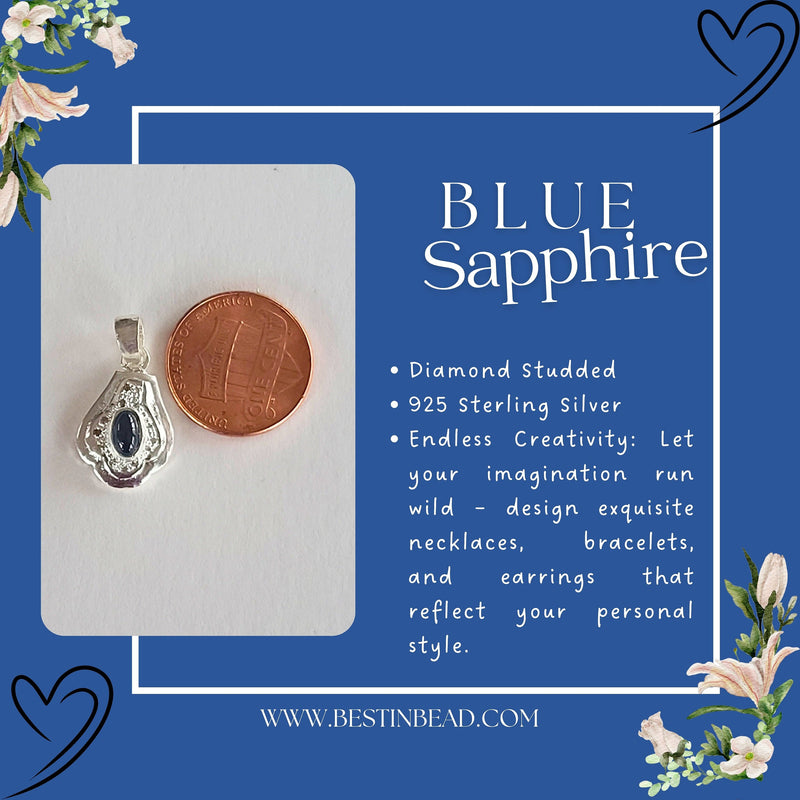 Natural Blue Sapphire Pendant