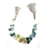 Multi Aquamarine Teardrop Strand