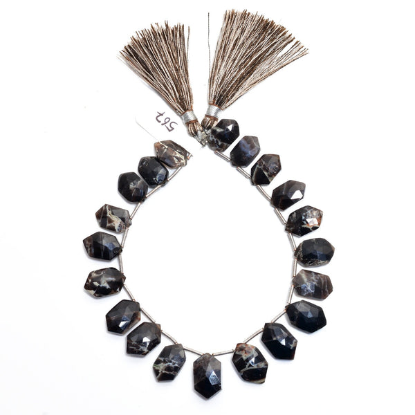Zuby Quartz Faceted Marquise Duchess 4 inch Bead Strand 9X14-10X14.5mm & 52 Cts Natural Semi Precious Gemstone Birthstone Women Jewelry