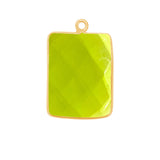 Peridot Rectangle Charms