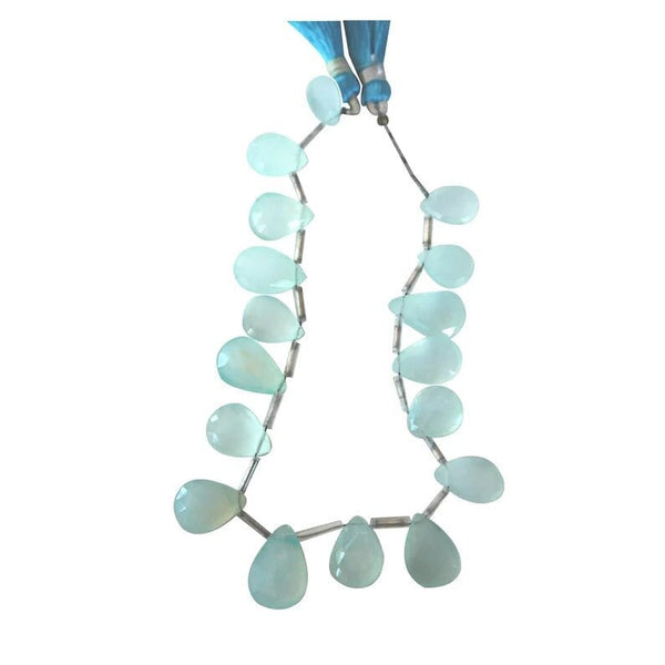 Peruvian Chalcedony Pear Strand