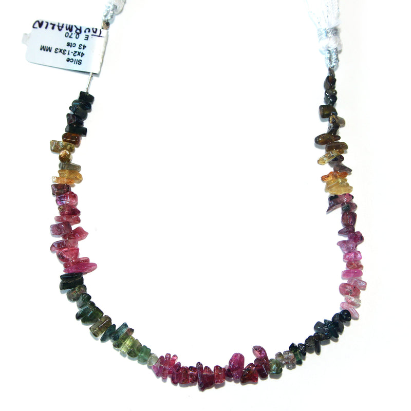 Multi Tourmaline Slice Strand