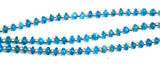 Neon Blue Apatite Smooth Rondelle 8 inch Bead Strand Natural Semi Precious Gemstone Birthstone DIY Women Jewelry Making Necklace Earrings