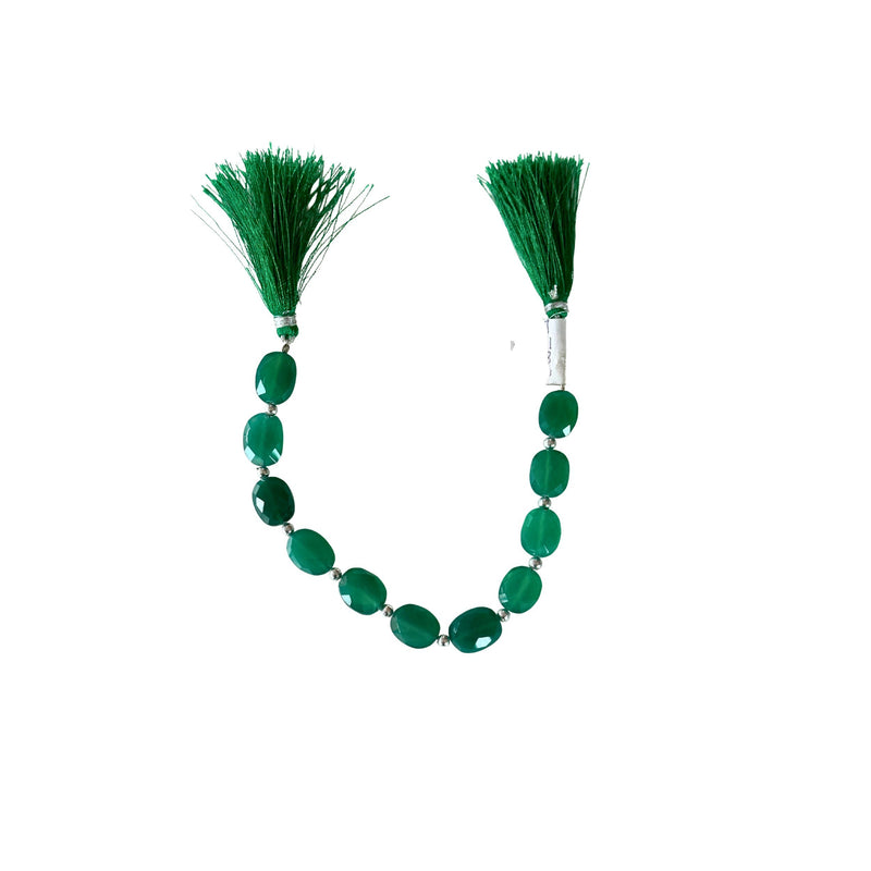 Green Onyx Oval Strand