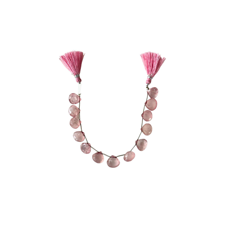 Rose Quartz Heart Beads