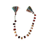 Multi Spinel Faceted Pear 8 inch Bead Strand Natural Semi Precious Gemstone Birthstone DIY Women Jewelry Making Necklace Earrings Craft