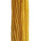Rondelle Shaped Citrine Gemstone Beads