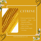 Citrine Gemstone Bead Strand