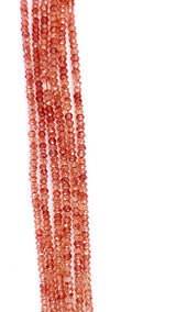 High-Quality Faceted Orange Quartz