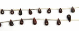 Faceted Garnet Teardrop Bead Strand, DIY Jewelry Making