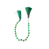 Chrysoprase Faceted Onion Beads, 8 Inch Strand, DIY Jewelry Making