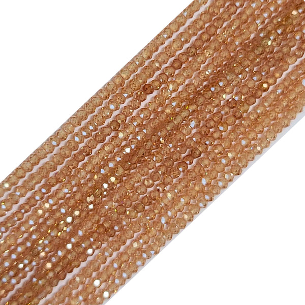 Semi Precious Gemstone Beads - Zircon Champagne