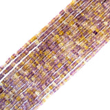 Wheel Shaped Ametrine Gemstone Beads