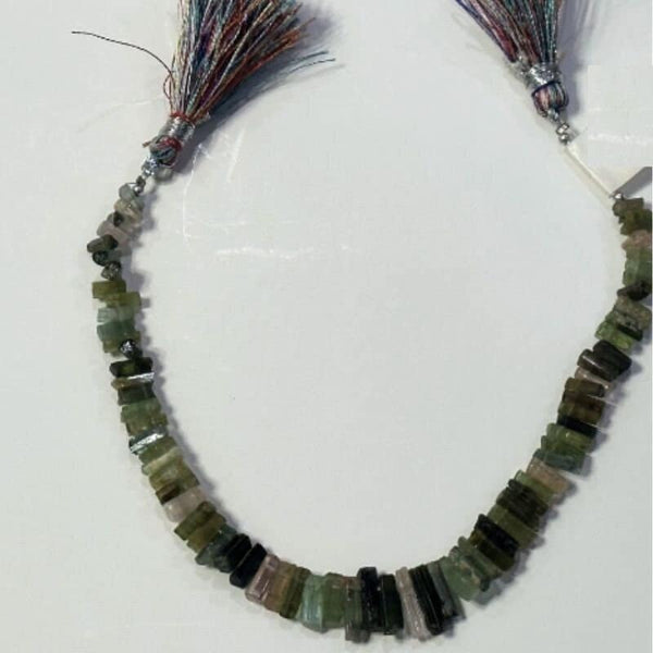 Multi Tourmaline Faceted Tube Strand - Natural Semi-Precious Gemstone - 53, 55, 57, 73 Carats - Various Sizes