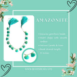 Amazonite Smooth Heart Bead Strand