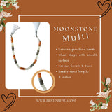 Multi Moonstone Wheel Strand