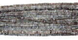 Gray Moonstone Bead Strand - Sizes 2mm to 7mm