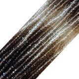High-Quality Faceted Smoky Quartz Shaded Beads