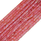 High-Quality Faceted Pink Peruvian Opal Beads