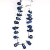 Blue Kyanite Faceted Drop Strand