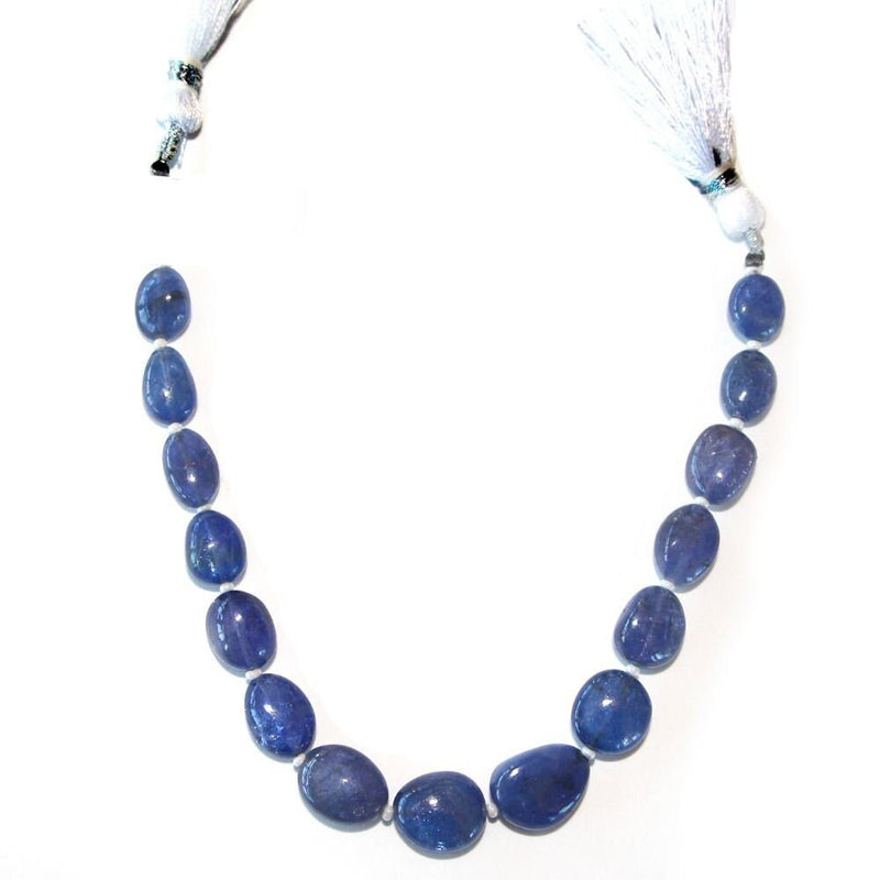 Tanzanite Smooth Tumble Strand - Natural Semi-Precious Gemstone 75, 94, 104, 130, 155, 45 Carats - Various Sizes