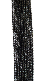 Semi Precious Gemstone Beads - Black Spinel AB Coated