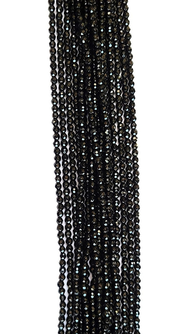 Jewelry Making Supplies - Black Spinel AB Coated