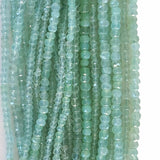 High-Quality Faceted Blue Peruvian Chalcedony Beads