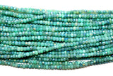 Rondelle Shaped Chrysoprase AB Coated Gemstone Beads