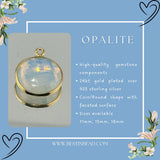 Opalite Coin Pendant