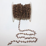Amethyst Gold Rosary Chain - Jewelry Making Supplies for Necklace, Bracelet, Earring, Anklet - Beaded Gemstone Rosary