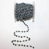 Gold Beaded Gemstone Necklace