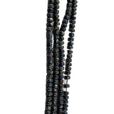 Blue Sapphire Smooth Rondelle Gemstone Beads - Natural Semi Precious Bead Strand - Sizes 2mm to 7mm - Jewelry Making Supplies